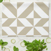 Clay Geometric Deco Cube Patroon Theedoek (Gevouwen)