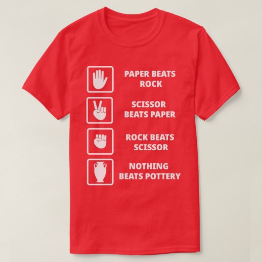 Clay Handmade Pottery Earthenware Funny T-shirt (Design voorkant)