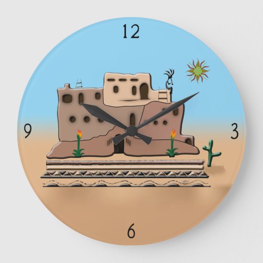 Clay House Large Clock Grote Klok (Voorkant)