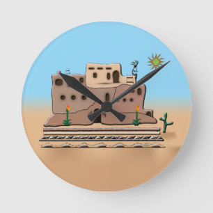 Clay House Ronde Klok