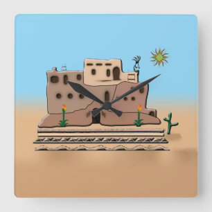 Clay House Vierkante Klok