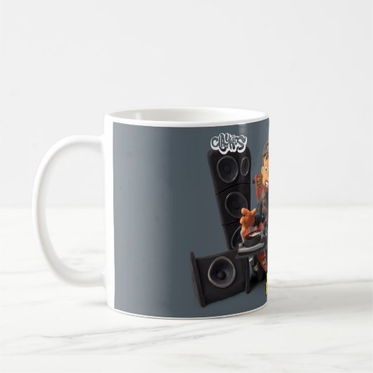 Clay Kids - Taza Motor gris Koffiemok (Links)