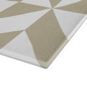 Clay Monogram Geometrische deco cube Patroon Snijplank (Hoek)