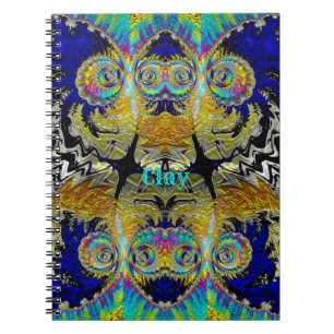 CLAY ~ Multicolored Fractal Notitieboek
