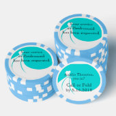 Clay Poker Chip Maid of Honor Bruidsmeisje Uitnodi (Opstapeling)