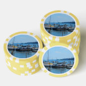 Clay Poker Chips Boston City haven zeilboot view (Opstapeling)