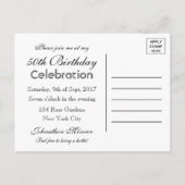 Clay Rustic Mason Jar Elk Leeftijd Verjaardagsfees Uitnodiging Briefkaart (Achterkant)