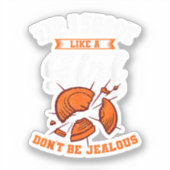 Clay schiet schiet op je, ik schiet als een meisje sticker (Voorkant)