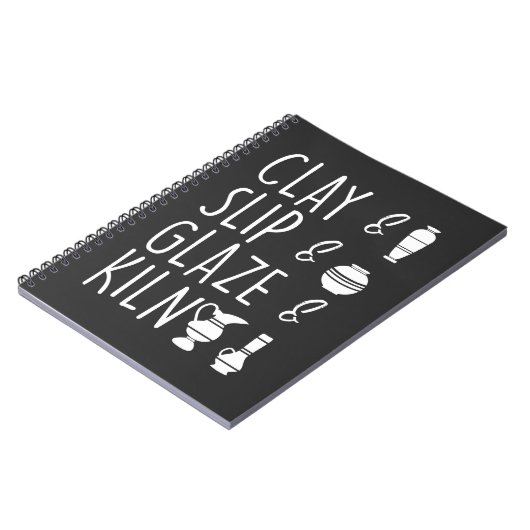 Clay Slip Glaze Kiln Pottery Ceramic Notitieboek (Linkerzijde)