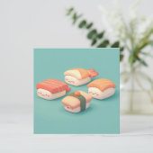 Clay Sushi Nigiri Variety Platter Postcard (Staand voorkant)
