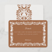 Clay Talavera Carrelage Détails Carte Invitation I (Devant / Derrière)