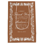 Clay Talavera Tegel Fiesta Bruids Brunch Favors Medium Cadeauzakje (Achterkant)