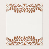 Clay Talavera Tegel Fiesta Place Card Tafeldecor Kaart (Buitenkant ongevouwen)