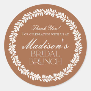 Clay Talavera Tegel Spaans Fiesta Bruidsbrunch Ronde Sticker