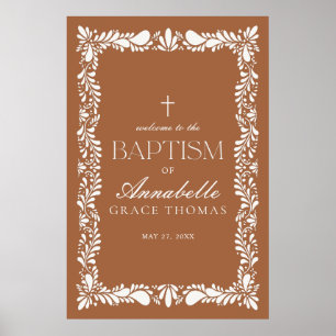 Clay Talavera Tegel Spaans Fiesta Doopsel Welkom Poster