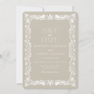 Clay Talavera Tegel Spaans Fiesta Save the Date Kaart