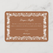 Clay Talavera Tile Diaper Raffle Invitation Insert (Devant)