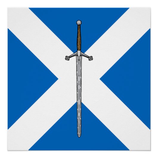 Claymore en Saltire Perfect Poster (Voorkant)