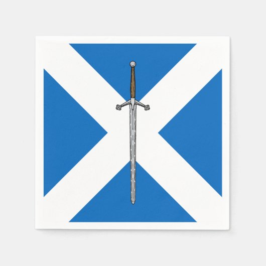 Claymore en Saltire Servet (Voorkant)
