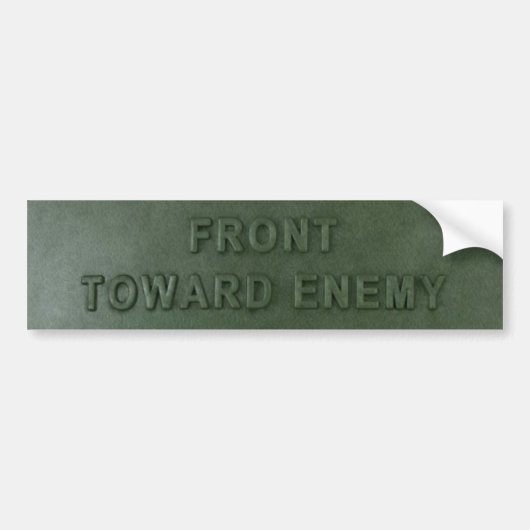 Claymore-mijn bumpersticker (Voorkant)