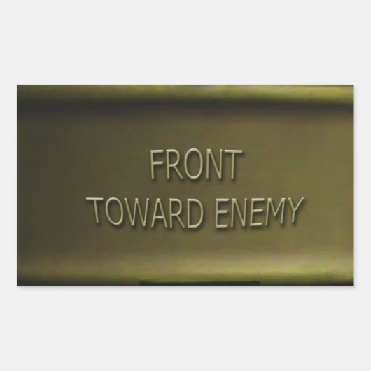 Claymore Mijnensticker Mk II Front Naar Vijand Rechthoekige Sticker (Voorkant)