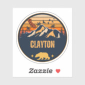Clayton, Californië Sticker (Vel)