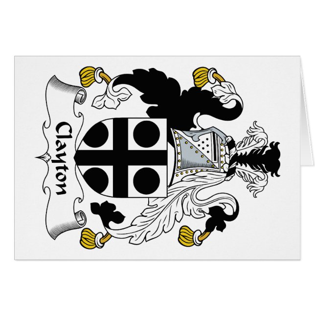 Clayton Family Crest (Voorkant Horizontaal)