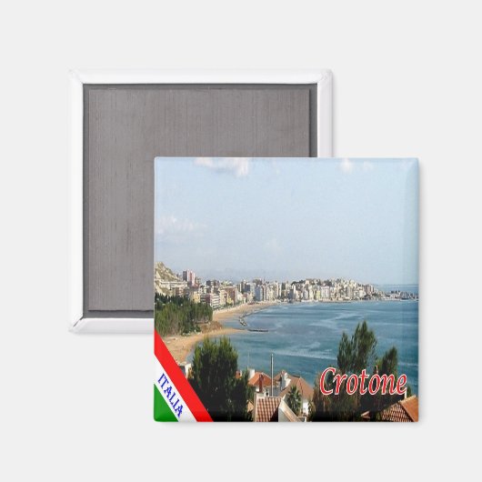 CLB026 CROTONE - Calabrië - Italië - Fridge Magneet (Voorkant / Achterkant)