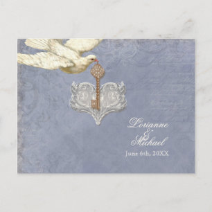 Clé à mon coeur, carte postale de réponse des