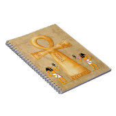 Clé Ankh de la vie sur cahier hiéroglyphique (Côté Droit)