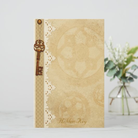 Clé cachée - papeterie de Steampunk (Debout devant)