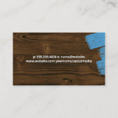 Clé | Cartes en bois peint | Plan directeur (Dos)