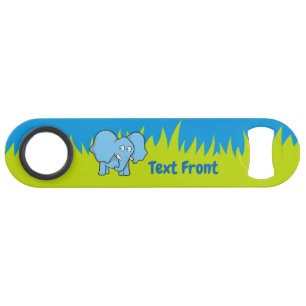 Clé de barre de dessin d'éléphant bleu