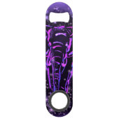 Clé de barre éléphante dans la nuit rose violet ét (Dos)