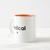 CLÉ DE DROITE Slogan Mug (Devant gauche)