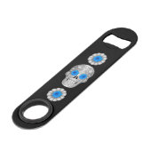 Clé de la barre Chrome Calavera (Rose bleu) (Devant angulaire)
