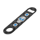 Clé de la barre Chrome Calavera (Rose bleu) (Dos Angle)