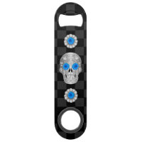 Clé de la barre Chrome Calavera (Rose bleu)