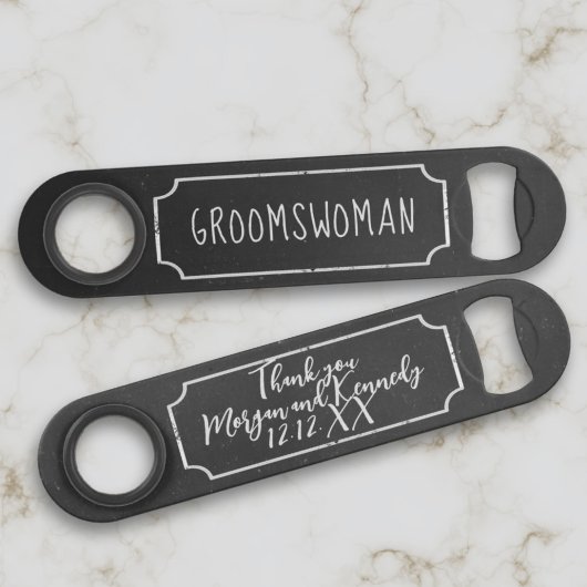 Clé de la barre de Mariage de Merci de Groomswoman