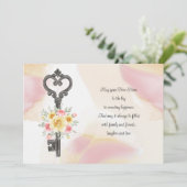 Clé de la nouvelle carte d'accueil (Debout devant)