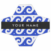 Clé de méandre grecque, Clé de vague, Bleu, Votre  (Plat)