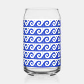 Clé de méandre grecque, Clé de vague, Bleu, Votre  (Verso)