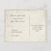 Clé de mon coeur, Doves RSVP réponse carte postale (Dos)