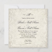 Clé de mon coeur, Doves Swirl Mariage Invitation (Devant)