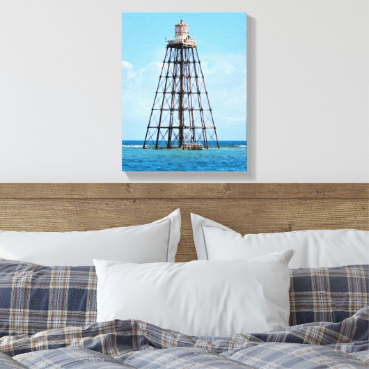 Clé de sable Phare, Floride Toile Enveloppée Impre (Insitu(Chambre))