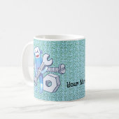 Clé de singe chaussette mécanicien mug (Devant gauche)