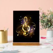 Clé de Sol Musicale en Or (Mariage)
