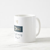 Clé d'or bleu réaltor d'épinette Mug (Devant droit)