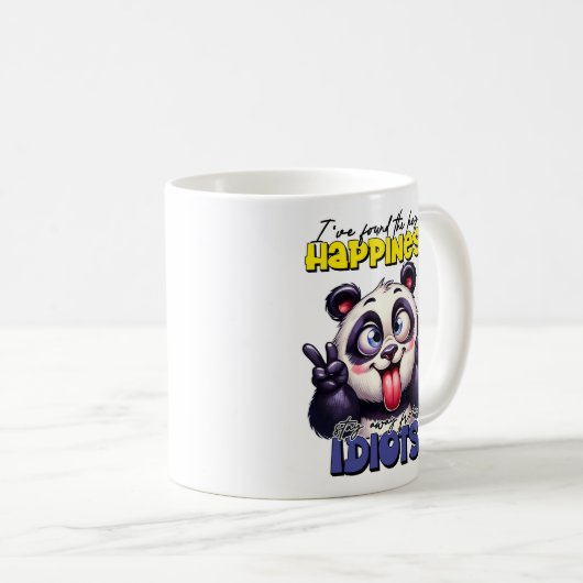 Clé du bonheur Panda Mug (Devant droit)
