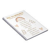Clé du journal de sérénité | Carnet inspirant (Côté Droit)